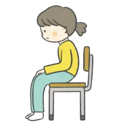 姿勢が悪い